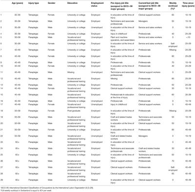 Facilitators and Barriers to Sustainable Employment After Spinal Cord Injury or Acquired Brain Injury: The Person's Perspective